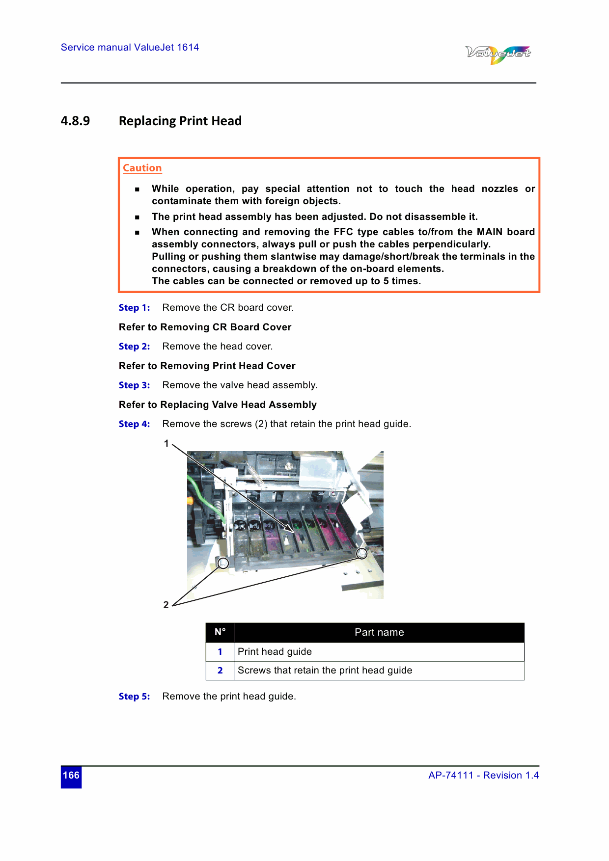 MUTOH ValueJet VJ 1614 Service and Parts Manual-3